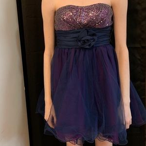 Purple formal dress